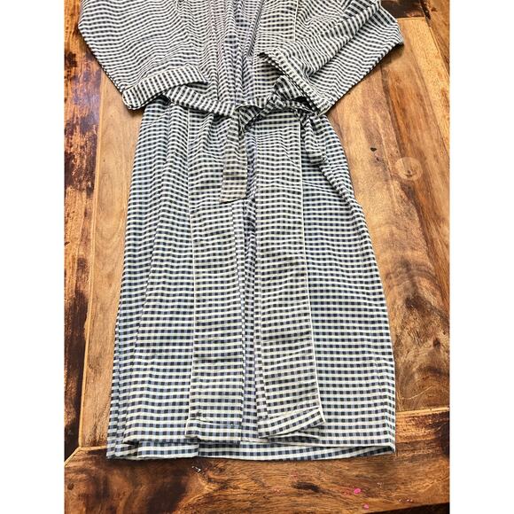 Andrew Scott Men's Multicolor Plaid Print Cotton Blend Long Sleep Robe Size 2XL - Picture 3 of 4